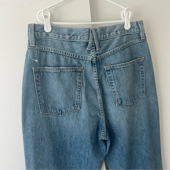 NEW SLVRLAKE Beatnik Double Jeans Yoke High Rise Ripped Distressed Size 30 $369 - Picture 9 of 10